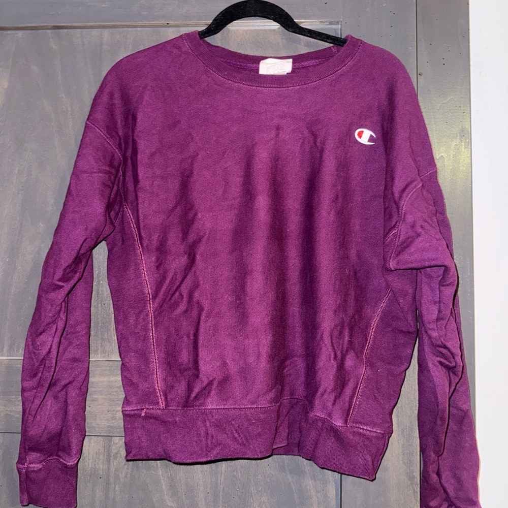 Champion Women's Vibrant Purple Crew Neck Sweater